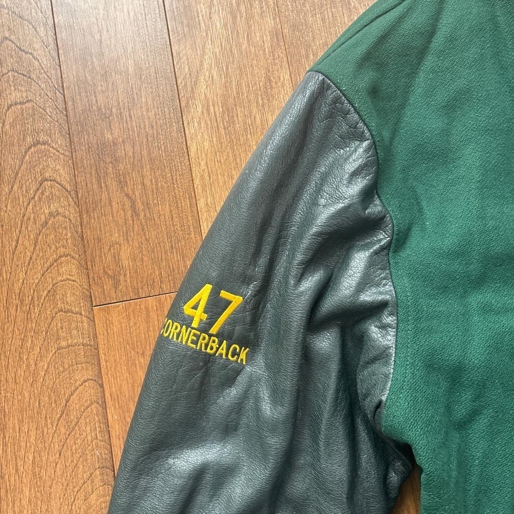 Men’s Vintage 2002 North Winnipeg Nomads wool and leather varsity jacket - Picture 5 of 7